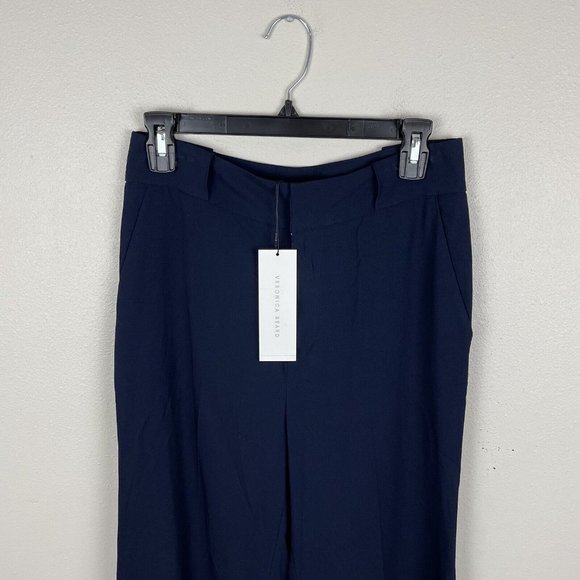 Veronica Beard Pants Maldon Navy Blue Size 6 Stretch Bootcut Womens $495 NWT - Picture 5 of 9